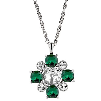 Колье SASSI SS EMERALD GREEN