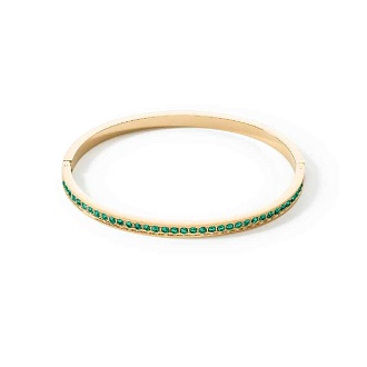 Браслет Dark Green-Gold 19 см