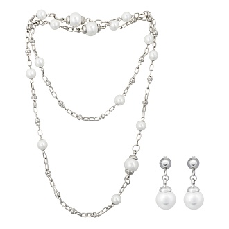 Комплект колье+серьги