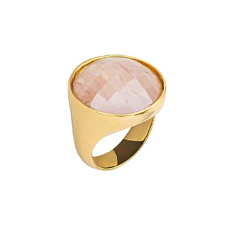 Кольцо  quartz rose 16.5 мм
