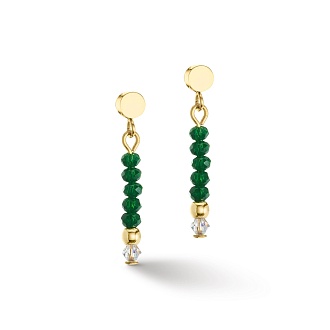 Пусеты Dark Green