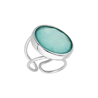 Кольцо madre azul безразмерное