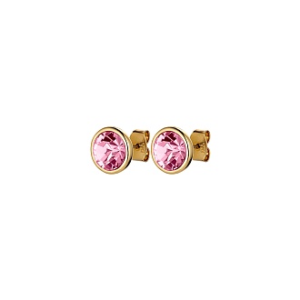 Пусеты DIA SG LIGHT ROSE