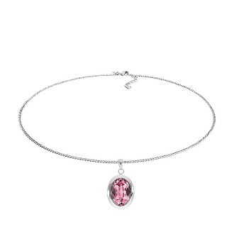 Колье TIVOLA big S light rose