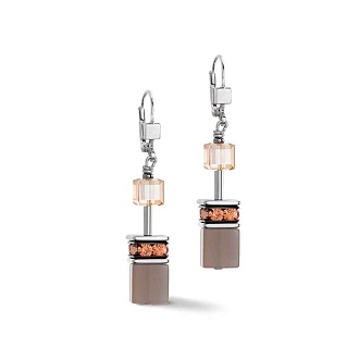 Серьги Cognac-Beige
