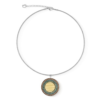 Колье Multicolour Pastel Silver